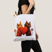 Katten, Hart,huisdier Tote Bag (Dichtbij)