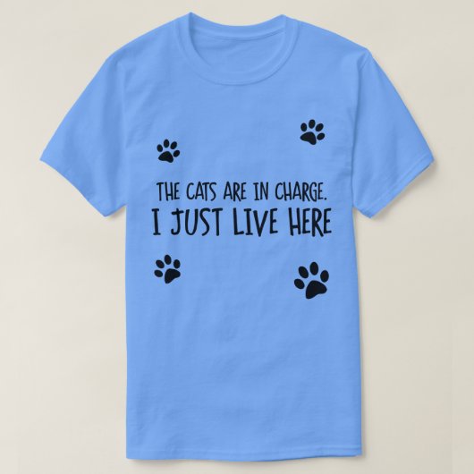 Katten hebben de leiding t-shirt (Design voorkant)