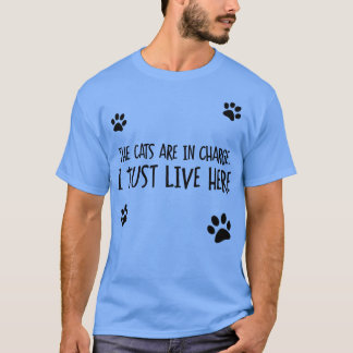 Katten hebben de leiding t-shirt
