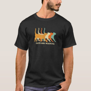 Katten hebben een Magische Halloween Feline Design T-shirt