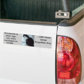 Katten hebben goede herinneringen bumpersticker (Op Truck)