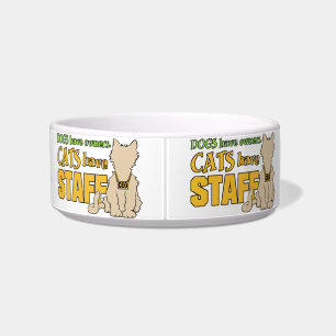 KATten HEBBEN PERSONEEL aangepaste voerbak voor hu Voerbakje