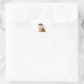 Katten hebben plezier op Halloween Sticker (Tas)