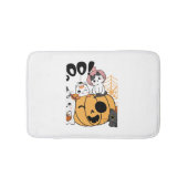 Katten hebben plezier op Halloween Sticker Badmat (Voorkant)