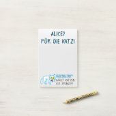 Katten hebben principes kiezers niet post-it® notes (Op bureau)