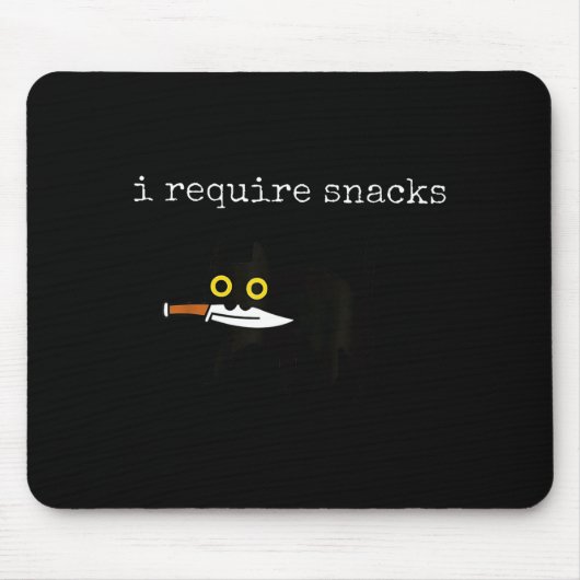 Katten hebben snacks nodig muismat (Voorkant)