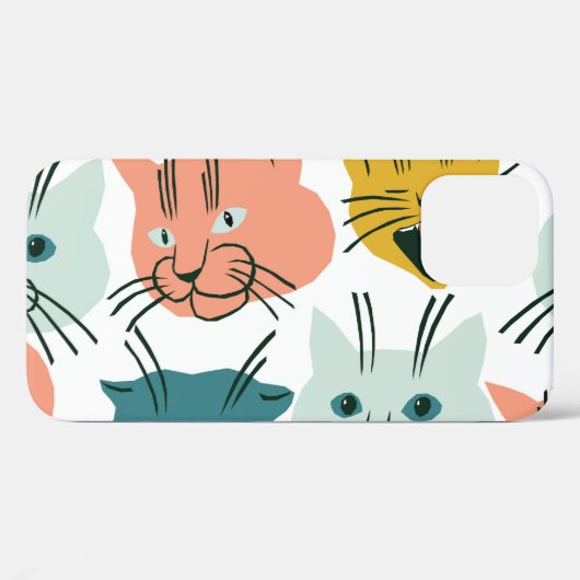 Katten heeft een raar patroon. Case-Mate iPhone case (Achterkant (horizontaal))