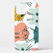 Katten heeft een raar patroon. Case-Mate iPhone case (Achterkant)