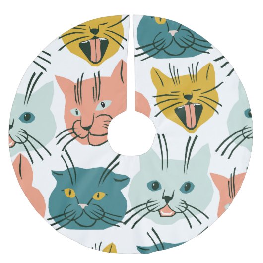 Katten heeft een raar patroon. kerstboom rok (Voorkant)