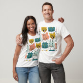 Katten heeft een raar patroon. t-shirt (Unisex)