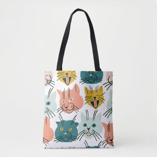 Katten heeft een raar patroon. tote bag (Voorkant)