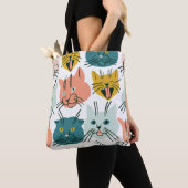 Katten heeft een raar patroon. tote bag (Dichtbij)