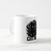 Katten Heersen Koffiemok (Voorkant links)