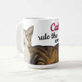 Katten heersen over de wereld mok  (Voorkant links)