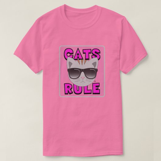 KATten HEERSEN ROZE Cute Cat Lover tshirt (Design voorkant)