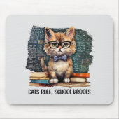 Katten heersen, school drollen muismat (Voorkant)