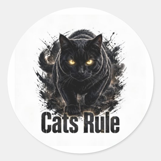 Katten Heersen Sticker (Voorkant)