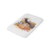 Katten Herfst Herfst Pompoenen Thanksgiving Zonneb Badmat (Gekanteld)