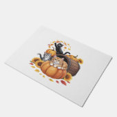Katten Herfst Herfst Pompoenen Thanksgiving Zonneb Deurmat (Schuin)