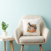 Katten Herfst Herfst Pompoenen Thanksgiving Zonneb Kussen (Stoel)