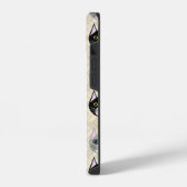 Katten Herringbone Beige iPhone Hoesje (Linkerkant)