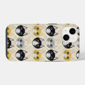 Katten Herringbone Beige iPhone Hoesje (Achterkant horizontaal)
