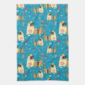 Katten, Hippie, Bohemiaanse en vrije gedistilleerd Theedoek (Verticaal)