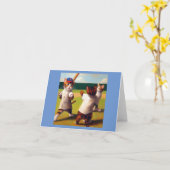Katten Honkbal Kaart (Gele Bloem)