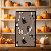 Katten houden geesten op zwarte Halloween Gift Bag Klein Cadeauzakje