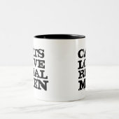 Katten houden van echte Mannen Mok (Center)