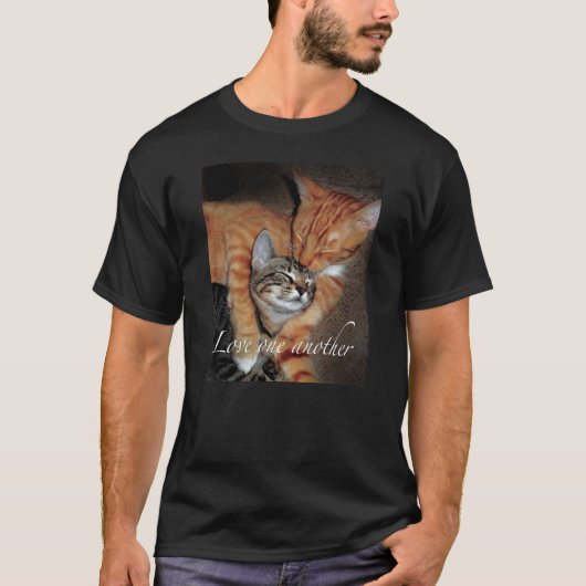 Katten houden van elkaar - houden van elkaar t-shirt (Voorkant)