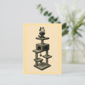 Katten houden van kattenbomen briefkaart (Staand voorkant)
