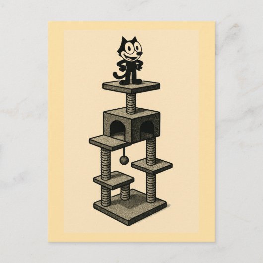 Katten houden van kattenbomen briefkaart (Voorkant)