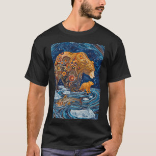 Katten houden van vissen Katten kunstwerken T-shirt