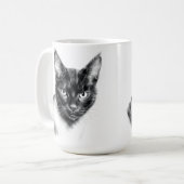 Katten Houtskool Koffiemok (Voorkant links)