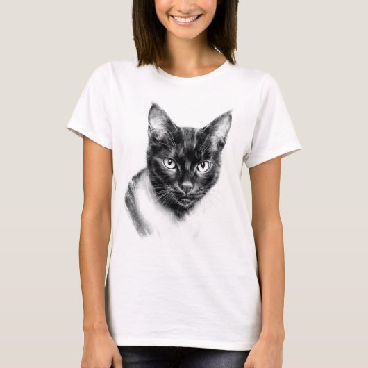 Katten Houtskool T-shirt (Voorkant)