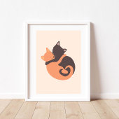 Katten Hugging Poster