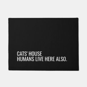 Katten huis citaat kat dame deurmat