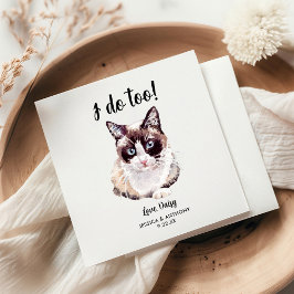 Katten Huwelijk Cocktail Servetjes Servet