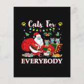 Katten Iedereen Kerstmis Flyer (Achterkant)