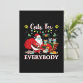 Katten Iedereen Kerstmis Save The Date (Staand voorkant)