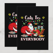Katten Iedereen Kerstmis Save The Date (Voorkant / Achterkant)