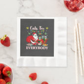 Katten Iedereen Kerstmis Servet (Insitu)