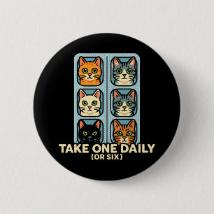 Katten in blisterverpakking Geneesmiddel voor gelu Ronde Button 5,7 Cm