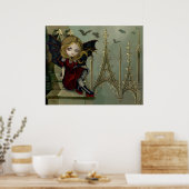 Katten in de Belfry Gay Firy Art Print (Keuken)