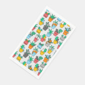 Katten in de bloembollen servet (Hoek)