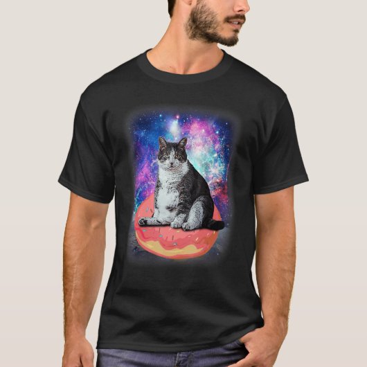 Katten in de buitenruimte Kosmische katten Ruimte T-shirt (Voorkant)