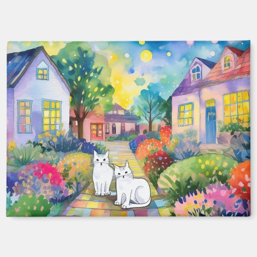 Katten in de buurt magneet (Voorkant)