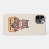 Katten in de doos iPhone hoesje (Achterkant (horizontaal))