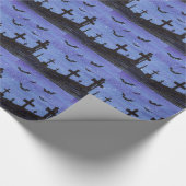 Katten in de Graveyard Cadeaupapier (Hoek)